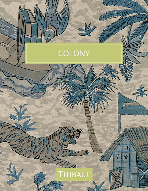Thibaut Colony Wallpaper
