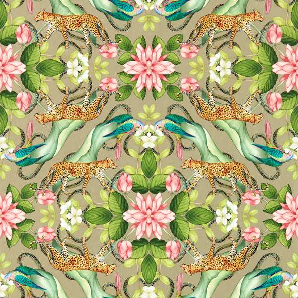 Clarke & Clarke Menagerie  Wallpaper in Gilver