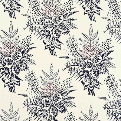 Christopher Farr Bouquet  Linen in Dark Indigo