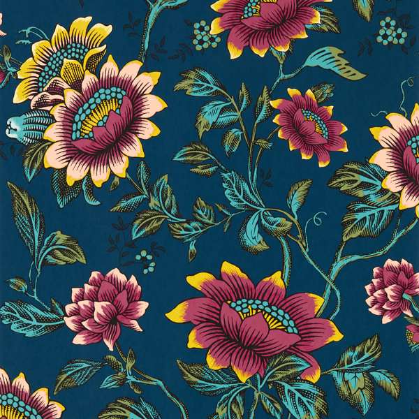 Clarke & Clarke Tonquin Wallpaper in Midnight