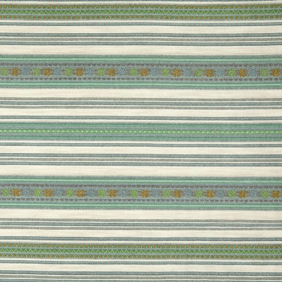 Kit Kemp Romany Weave Double Width Fabric in Aqua