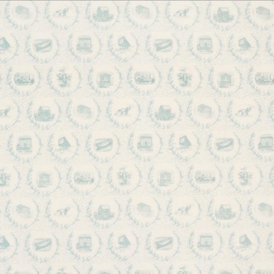 Christopher Farr Set The Scene Linen in Aqua