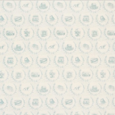 Christopher Farr Set The Scene Linen in Aqua