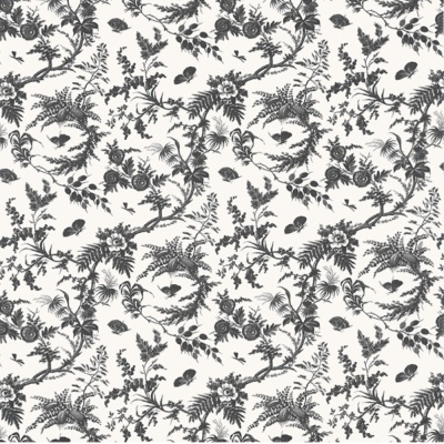 Anna French Newlands Toile Fabric in Black
