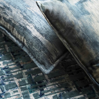 Clarke & Clarke Quadrata Velvet in Midnight