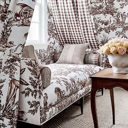 Anna French Antilles Toile Cotton in Brown
