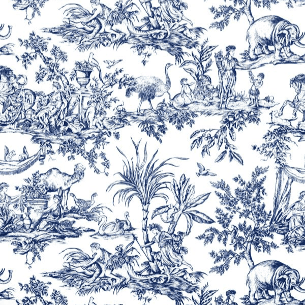 Anna French Antilles Toile Cotton in Navy