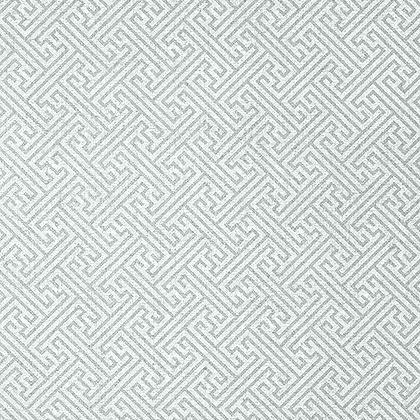 Anna French Charlotte Raffia Wallpaper in Light Slate