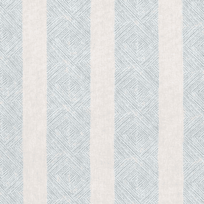 Anna French Clipperton Stripe Linen in Blue on Natural