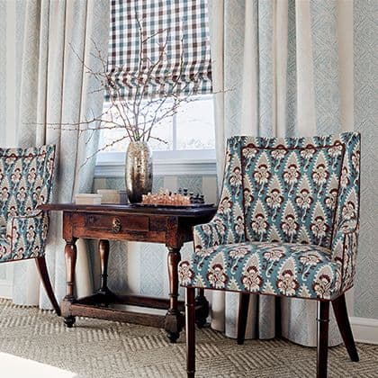 Anna French Clipperton Stripe Linen in Brown on Natural