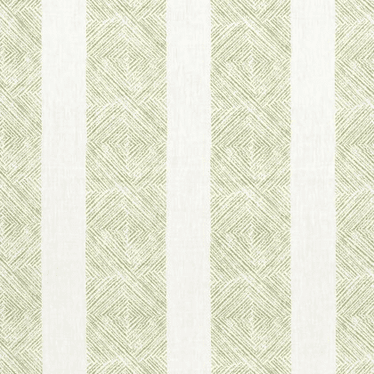 Anna French Clipperton Stripe Linen in Green