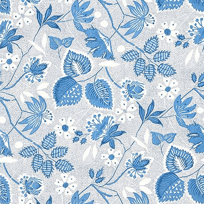 Anna French Indienne Hazel Wallpaper in Blue