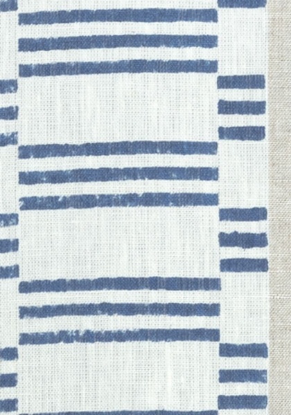 Anna French Japonic Stripe Linen in Navy