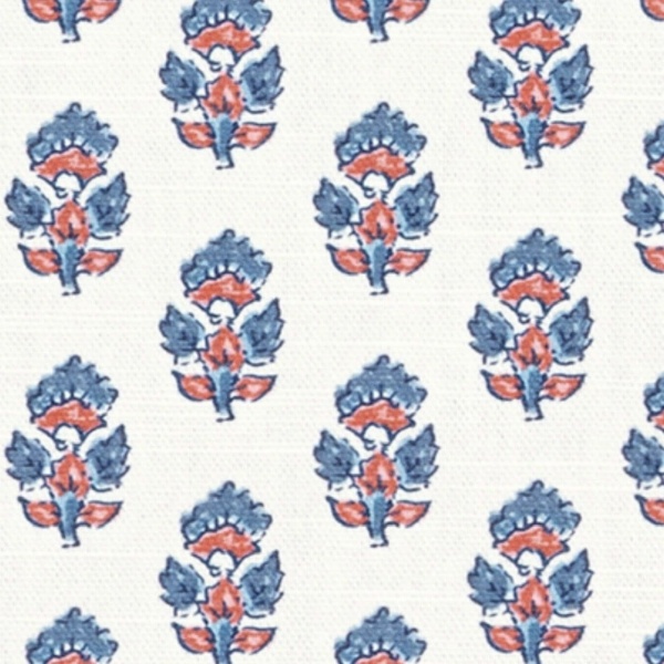 Anna French Julian Cotton in Red and Blue
