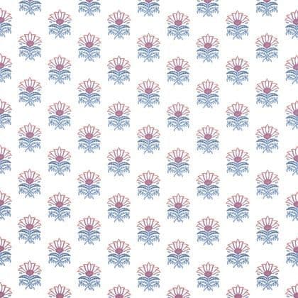 Anna French Milford Cotton in Red and Blue