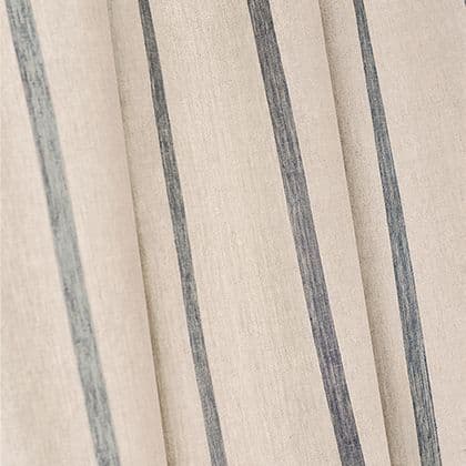 Anna French Sailing Stripe Linen in Natural and Slate