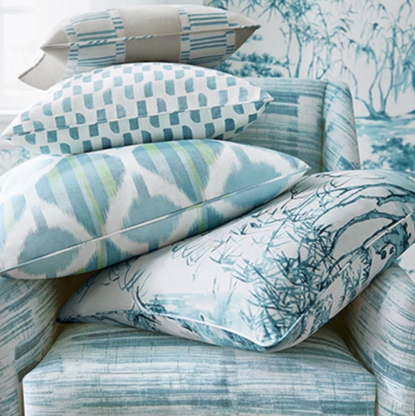 Anna French Shadows  Linen in Robins Egg