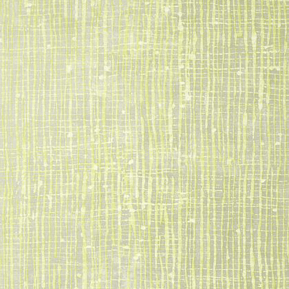 Anna French Violage Wallpaper in Citron and Metallic Silver