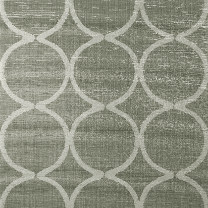 Anna French Watercourse Wallpaper in Metallic Silver on Aqua