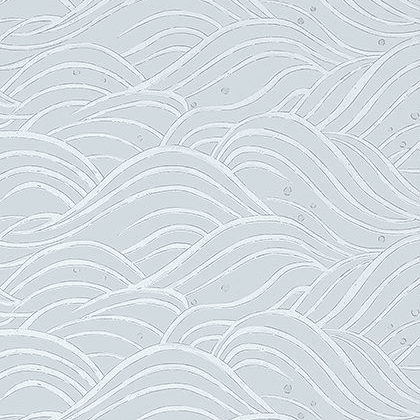 Anna French Waves Wallpaper in Spa Blue 