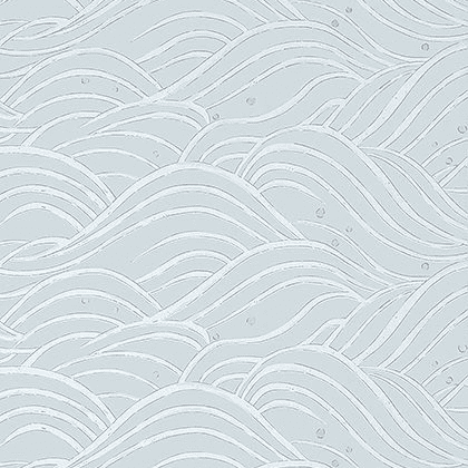 Anna French Waves Wallpaper in Spa Blue