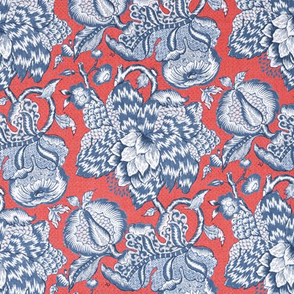 Anna French Westmont Linen in Red and Blue