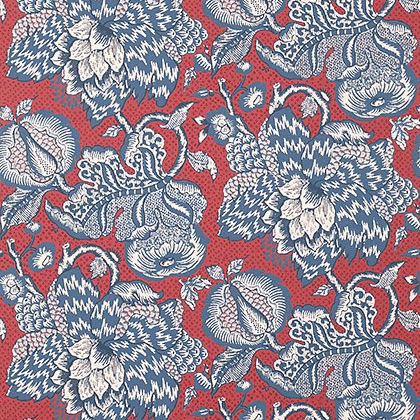 Anna French Westmont Wallpaper in Red and  Blue