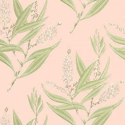 Anna French Winter Bud Wallpaper in Blush