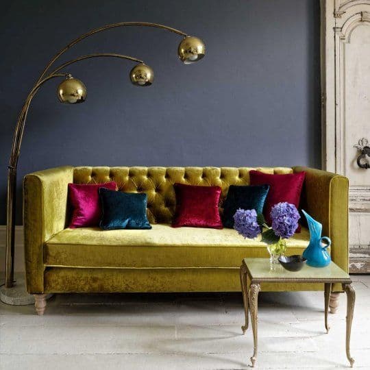 Clarke and Clarke Allure Velvet in Spice
