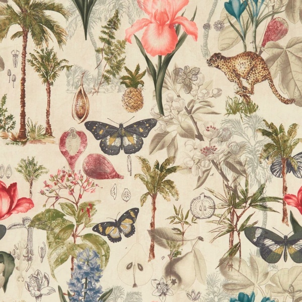 Clarke and Clarke Botany Fabric in Tropical