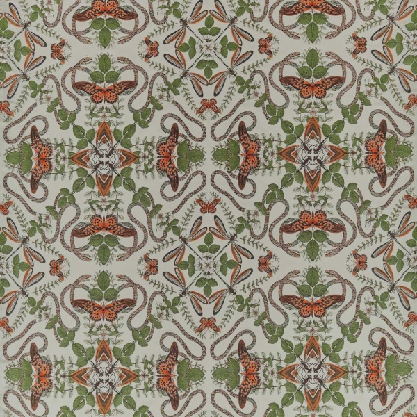 Clarke and Clarke Emerald Forest Jacquard in Smoke