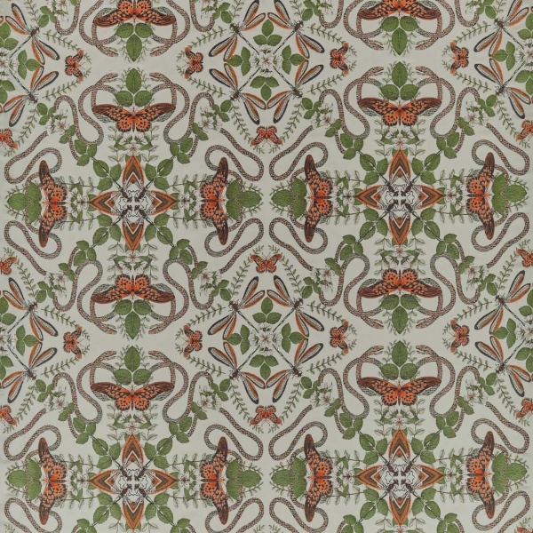 Clarke and Clarke Emerald Forest Jacquard in Smoke