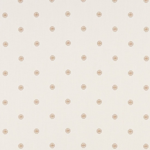 Clarke and Clarke Esta Fabric in Gold/Ivory