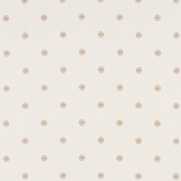 Clarke and Clarke Esta Fabric in Gold/Ivory