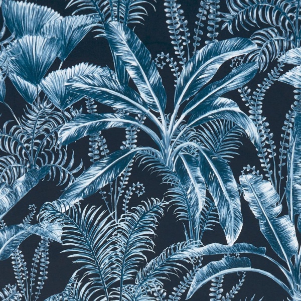 Clarke and Clarke  Majorelle Velvet in Midnight