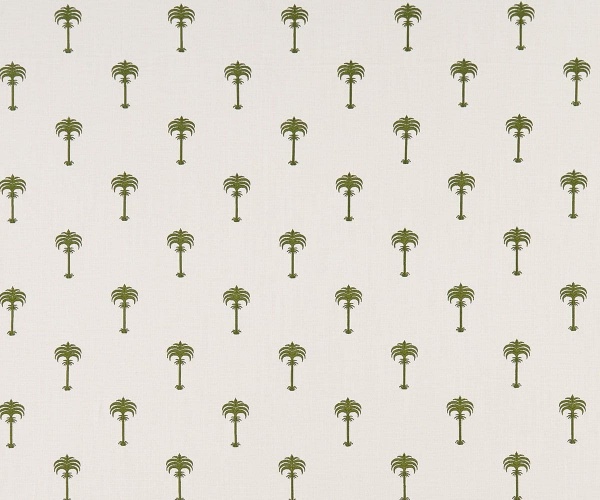 Clarke and Clarke Menara Fabric in Champagne/Ivory