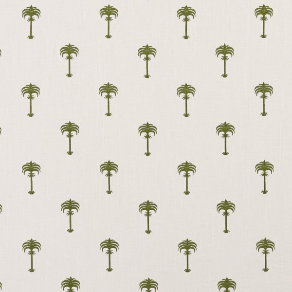 Clarke and Clarke Menara Fabric in Olive