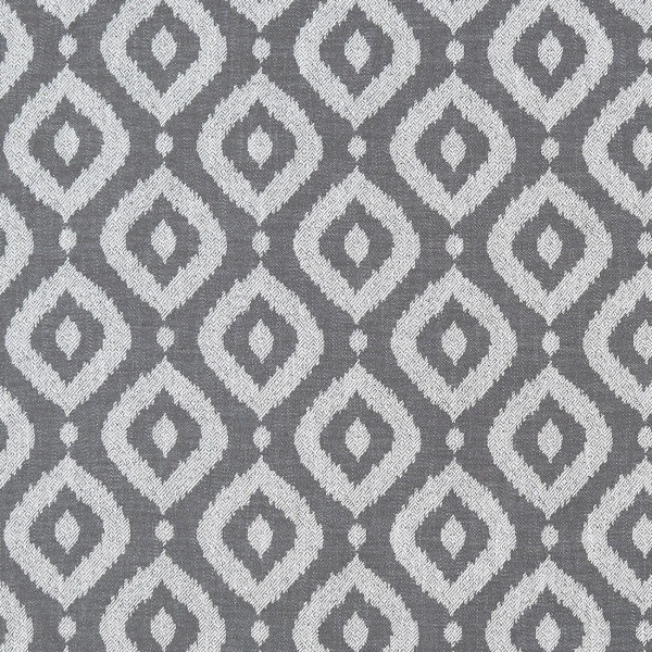 Clarke and Clarke Soraya Fabric in Charcoal