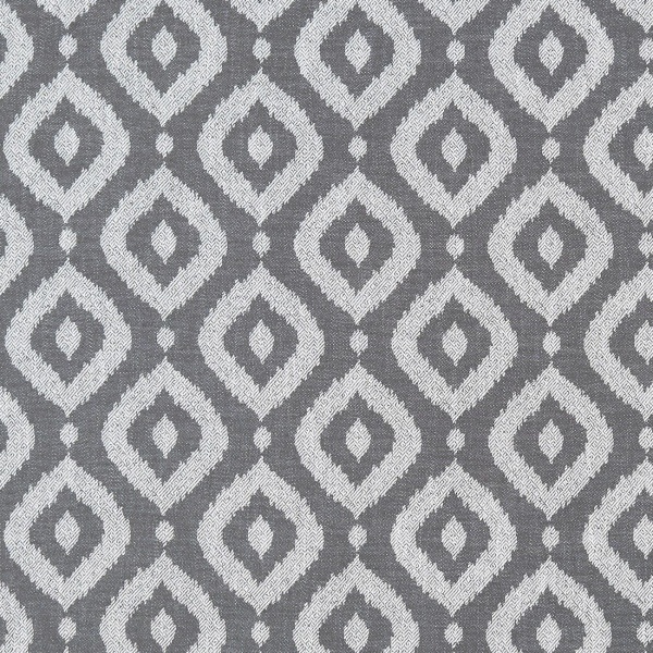 Clarke and Clarke Soraya Fabric in Charcoal