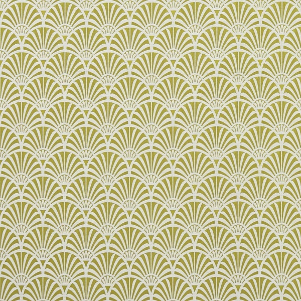 Clarke and Clarke  Zellige Fabric in Chartreuse
