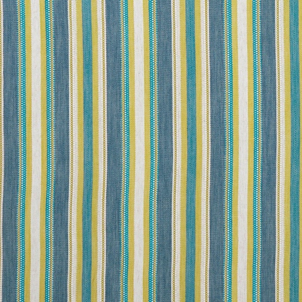 Clarke and Clarke Ziba Fabric in Denim/Chartreuse