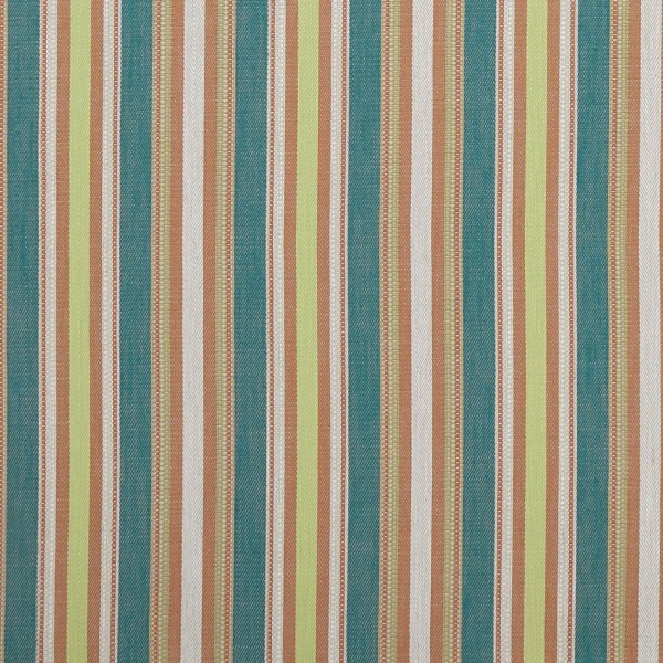 Clarke and Clarke Ziba Fabric in Teal/Spice