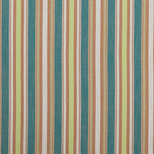 Clarke and Clarke Ziba Fabric in Teal/Spice