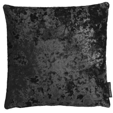 Clarke & Clarke Crush Cushion in Charcoal