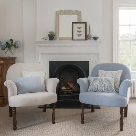 Clarke & Clarke Easton in Chambray