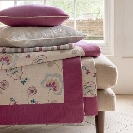 Clarke & Clarke Easton in Raspberry