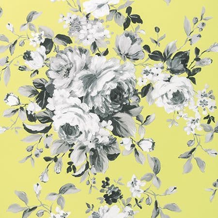 Clarke & Clarke Emeline Wallpaper in Citron