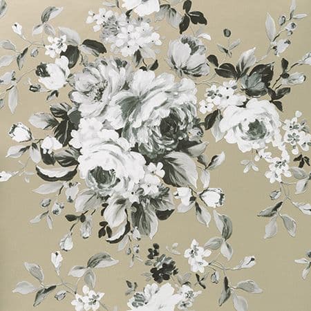 Clarke & Clarke Emeline Wallpaper in Gilver