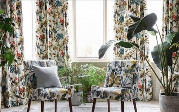 Clarke & Clarke Rainforest Velvet  in Multi