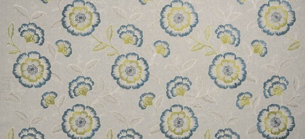 Clarke & Clarke Richmond in Teal/Acacia